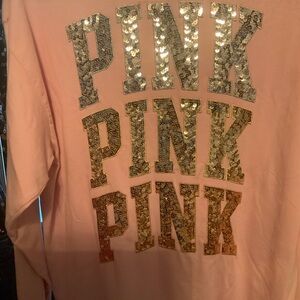 PINK Victoria's Secret Long Sleeve Tee - Light Pink